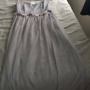 NWT Lauren Conrad Grey Tulle Dress
